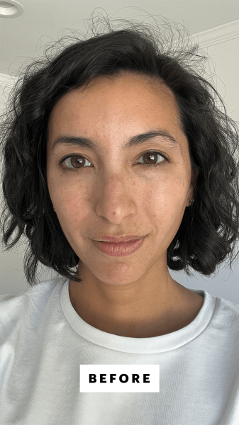 Selfie of Pai before using Revision Skincare's C Correcting Complex 30